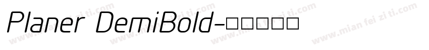 Planer DemiBold字体转换